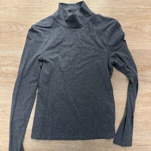 Frank & Oak Charcoal Long Sleeve Turtleneck
